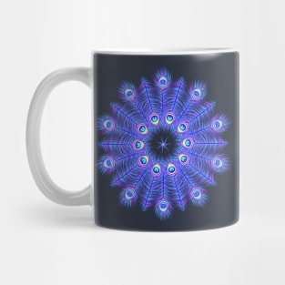 Mandala peacock feather Mug